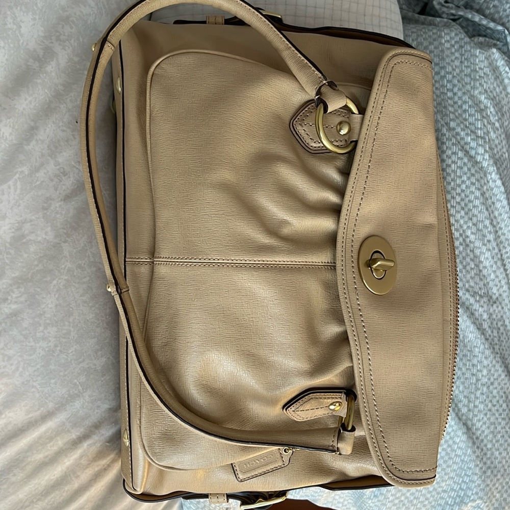 Coach tan bag